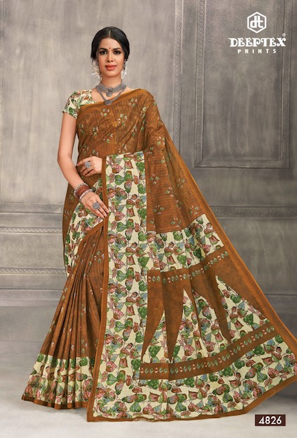 Mother India Vol 48 By Deeptex Daily Wear Sarees Catalog
